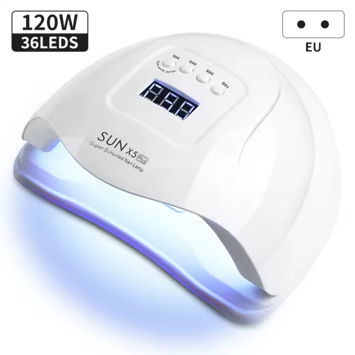 Lámpara UV LED para Secado de Uñas Lámpara de Manicura con Pantalla LCD 57/36LED 268/120W Lámpara UV para Esmalte de Gel Marca  Producto para Belleza - 1