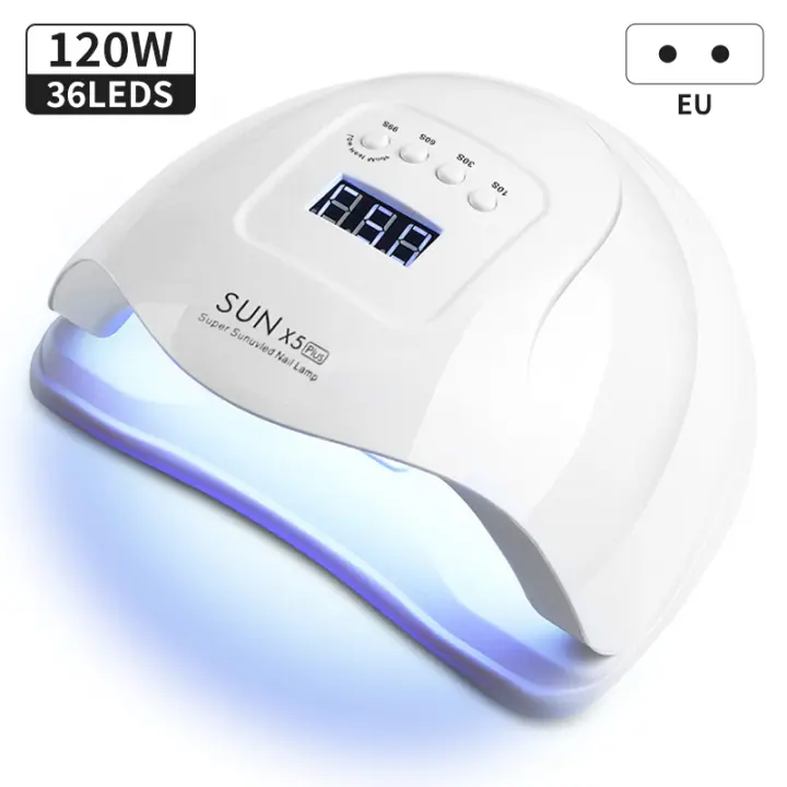 Lámpara UV LED para Secado de Uñas Lámpara de Manicura con Pantalla LCD 57/36LED 268/120W Lámpara UV para Esmalte de Gel Marca Producto para Belleza - 1