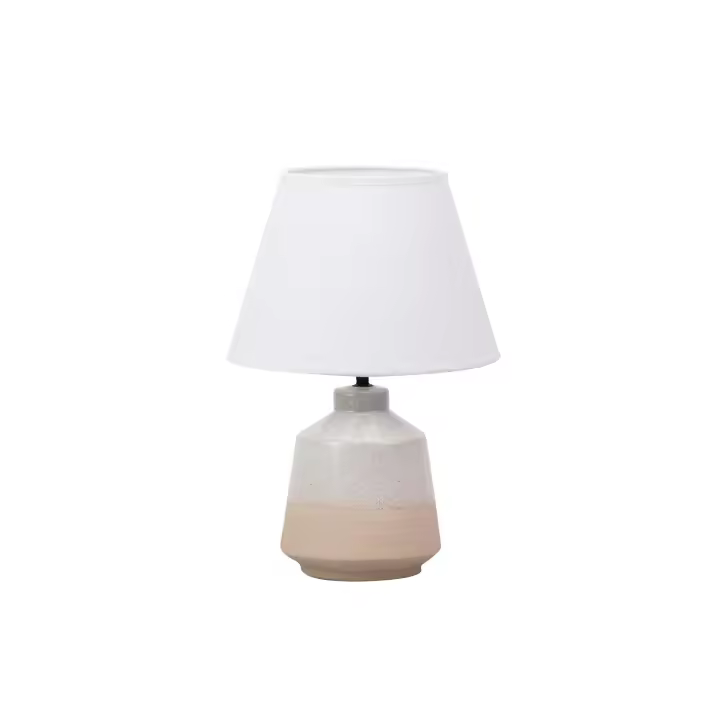 Adda Home - Lámpara de Mesa Porcelana 30x30x44 Cm Elegante y Funcional - 1