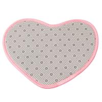 Alfombra De Piso En Forma De Corazón De Microfibra Suave Antideslizante 30x40cm Para Baño Dormitorio Sala De Estar Alfombras Decorativas Modernas - details 15