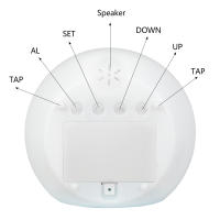 Reloj De Alarma Digital LED Con Luz Nocturna Cambiante De 7 Colores Temporizador Silencioso Para Dormitorio Decoración Regalos - details 5