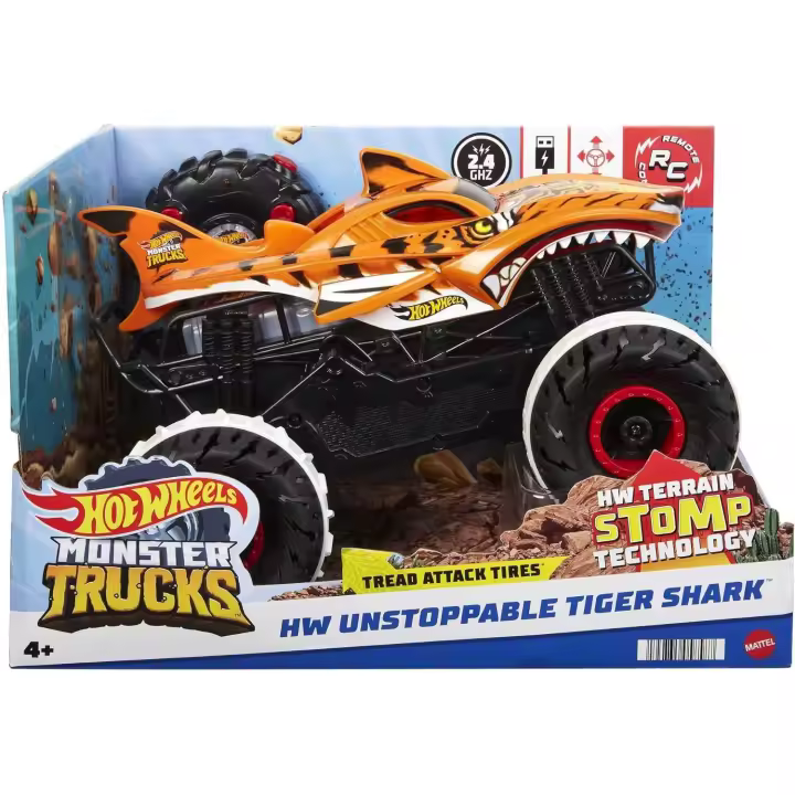 Hot Wheels Monster Trucks RC Tiger Shark Hot Wheels Mattel HGV87 - 1