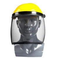 Casco De Seguridad Para Jardín Con Visera De Malla Completa Y Protección Contra Golpes Y Salpicaduras Para Motosierra Aideepen - details 8