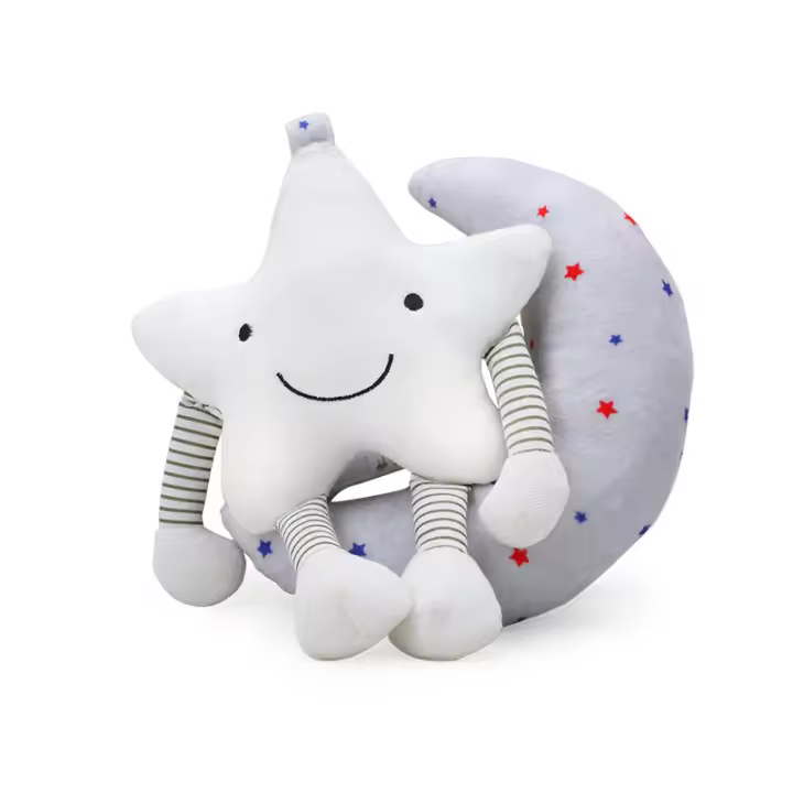 Campana de tracción con forma de estrella de cinco puntas para coche musical infantil, colgante para cama, campana de tracción musical luminosa - 1
