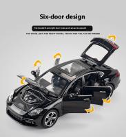 Modelo De Coche Porsche Panamera 1:32 En Escala Con Sonido Y Luz Coche De Juguete De Aleación Para Decoración De Escritorio Regalo Colección Objetos De Adorno Sin Batería Material Metálico - details 6