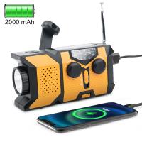 Radiófono Portátil Con Crank De Mano Y Solar Con Linterna LED AM/FM/NOAA Y Cargador De Móvil 2000mAhstonego - details 0