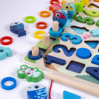 Juguetes Educativos Montessori De Madera Para Niños Con Animales De La Selva Atracción Magnética Bloques De Construcción Para Juego Activo En El Jardín De Infantes - details 13