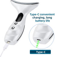 Masajeador Facial Y De Cuello EMS Con Terapia De Luz Roja Belleza Dispositivo Antienvejecimiento Vibration Sonic Reducción De Doble Barba Levantamiento De Piel - details 11