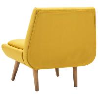 vidaXL Butaca tapizada de tela amarilla Sillon Dormitorio Sillon Comodos Silla Relax Sillón Sofá - details 4