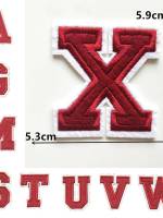 1PC Parche Bordado De Alfabeto Inglés Rojo A-Z Aplicación Para Ropa Bolsos Chaquetas Decoración De Iraón DIY Manualidades - details 35