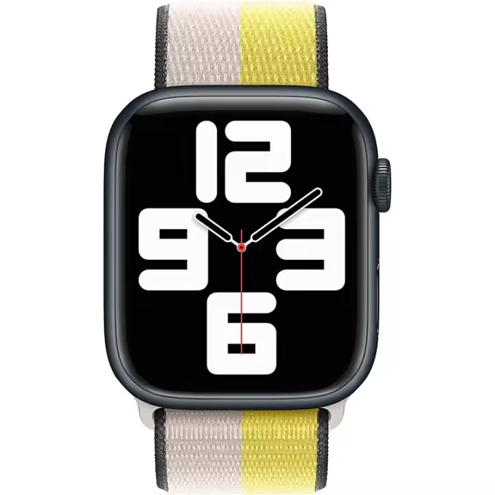 Correa Velcro Ser Sport3 duo OAT MILK blanco/amarillo  Apple Watch (38/40/41 mm) Devia - 1