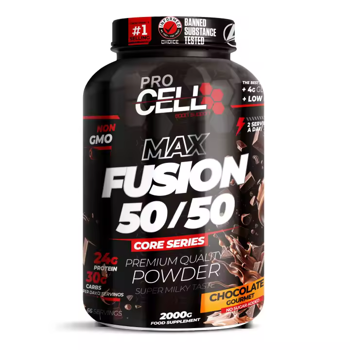 Proteina + Carbohidratos - Fusion Protein Core 50/50 2 Kg Procell Sport - Chocolate - 1