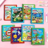 Libro De Pintura Con Agua Para Niños Reutilizable Con Dibujos De Animales Cartoon Herramienta Educativa Y De Aprendizaje Para La Infancia - details 0