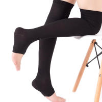 2Pcs Medias De Compresión Para Pies Y Piernas Médicas Gradiente De Presión Medias De Compresión De Rodilla a Calf Con Abertura Para Varices Y Modelado Elasticidad Y Comodidad - details 8