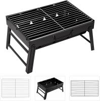 Parrilla de Carbón, 35x23x17cm/60x32x22cm, Parrilla de Carbón Plegable Portátil para Picnic, Viajes, patio o camping en El Jardín (3 to 5 personas) - details 2