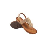 AMARPIES 23573 BRONCE Sandalias planas de Mujer 35998 25V ESCLAVA HEBILLA TOBILLO BRONDE - details 1