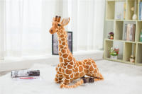 Gran Juguete De Peluche Giraffe Real De 35-120cm Alta Calidad Animales De Peluche Suaves Decoración De Habitación Para Niños Regalo De Cumpleaños - details 1