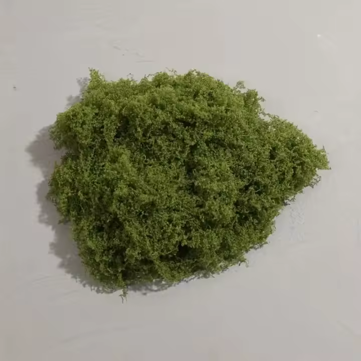 Moss Artificial De Jardín 20g/0.7oz Para Decoración Interior Y Exterior De Plantas Verdes Camuflaje De Mini Escenario De Jardín - 1