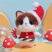 Kit De Tejido De Lana KRABALL Para Decoraciones De Navidad Muñeco De Nieve De Lana Herramienta De Artesanía DIY Regalo De Navidad - details 4