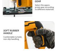 Sábanas Curvas Eléctricas Portátiles Dewalt 2700RPM Motor Brushless Para Batería 20V Herramienta De Trabajar En Madera Ajustable - details 10
