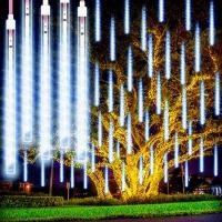 Luces De Invierno LED Para Exteriores Estallido De Meteoros Con Caída De Hielo Decoración Navideña Luz Cascada De Copos De Nieve Para El Hogar - details 9