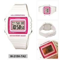 Reloj Casio W-215H-7A2 water resist 50m correa blanca luz led - details 4