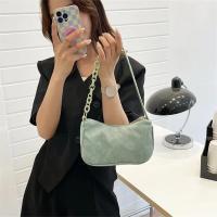 Bolso De Hombro De Corduroy Chic Con Cadena Underarm Bolso De Mano Sencillo Para Mujeres Con Cremallera Adecuado Para El Uso Diario - details 6