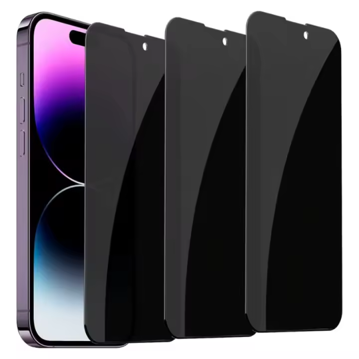 Protector De Pantalla De Privacidad Para iPhone 15 14 13 12 11 pro Max Película De Vidrio Templado Anti-Spy Resistente Al Agua Para iPhone 12 13 Mini - 1