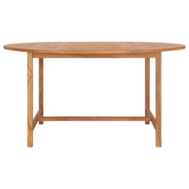 Mesa de Jardín de Madera de Teca maciza 150x76 cm - 1