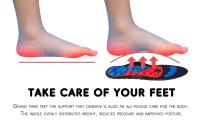 Plantillas De Pie Unisex Con Terapia Magnética Ortopédicas Para Calzado Perder Peso Adelgazante Masajeador De Acupuntos Soporte De Arco Antifatiga - details 4