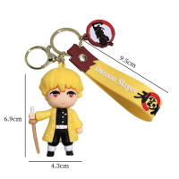 Llavero De Anime Demon Slayer Kimetsu No Yaiba Con Muñecos De Tanjiro Y Nezuko Accesorio Para Llaveros Y Bolsos Adorno Para Coche Juguetes Para Regalo - details 0