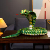 Juguete De Peluche Cobrera Simulación Muñeco De Serpiente Enrollada Decoración Para Fiestas De Niños Y Halloween Material De Peluche Corto Relleno De Poliéster - details 8