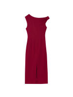 Vestido Midi Plegado De Verano Para Mujer Elegante De Lino Sólido O-Neck Sin Mangas Estilo Vintage Moda 2025 Vestido De Calle - details 1