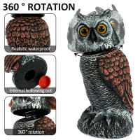 Dispositivo De Control De Aves Con Cabeza Giratoria De 360° Y Impermeable Imitación Realista De Lechuza Disuasor De Aves Para Jardín - details 5