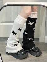 Pareja De Calcetines De Estilo Harajuku Para Mujer Con Elementos De Esqueleto Y Diseño Slim De La Subcultura Lolita Y2K Para Otoño E Invierno - details 2