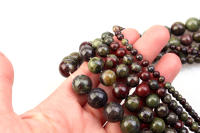Tirante De 15 Pulgadas De Piedras Preciosas Naturales Dragón Sangre Jasper Redondas Para Fabricación De Joyas 4-12mm Unidad - details 5