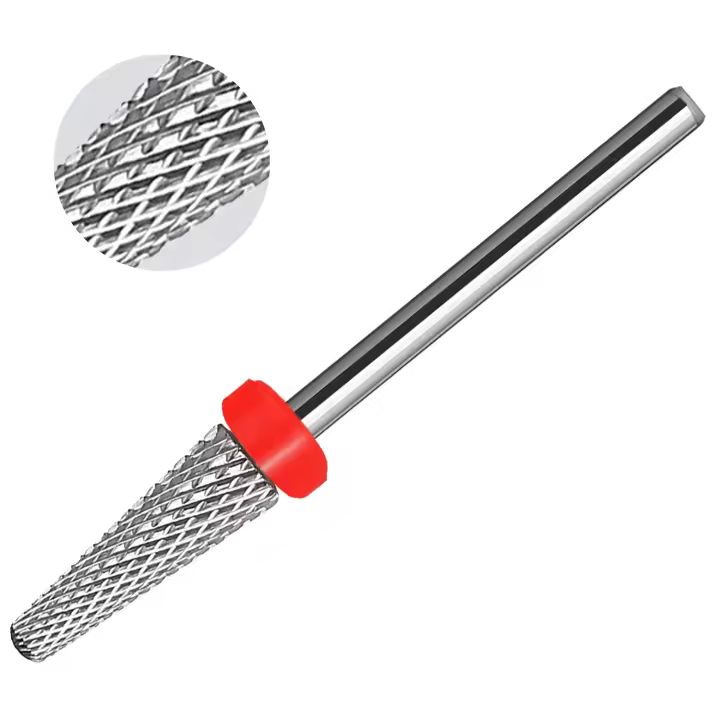 1pc Broca Para Uñas De Acero Tungsteno Carburo Herramienta De Corte Para Manicura Y Eliminación De Piel Muerta Accesorios Para Taladro Eléctrico - 1