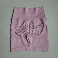 Shorts De Yoga Para Mujer Deporte Cortas De Cintura Alta Sin Costuras Para Gimnasio Y Ciclismo Elevador De Glúteos Fitness - details 5