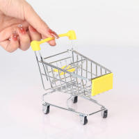 Carro De Supermercado Miniatura Para Niños Juguete De Decoración Doméstica Y Almacenamiento Estilo Moderno Material Metálico Y Plástico - details 5