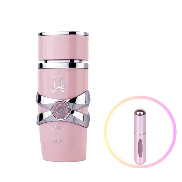 Perfume YARA ROSA Lattafa100ml +ATOMIZADOR 5ml Recargable GRATIS! Perfume de MUJER Perfume Árabe Original De Dubai Emiratos Árabes, oriental - 1