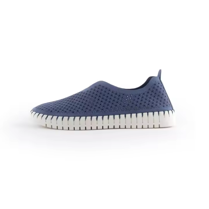 ANDY-Z  AZ2313 Azul  Zapatilla mujer, Diseño hueco en la parte superior，Calzado cómodo y versátil -Moda casual - 1