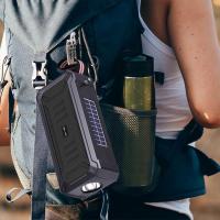 Linterna LED potente Linternas recargables Linterna brillante de alto lumen Altavoz solar Bluetooth Altavoz Bluetooth portátil con linterna multifuncional Sonido estéreo con altavoz inalámbrico - details 3