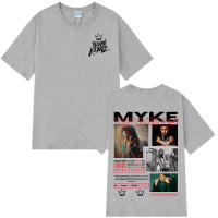 Camiseta Gráfica Rapper Myke Towers Para Hombres Y Mujeres Moda Hip Hop Sobredimensionada Algodón Transpirable Y Ligera Camiseta De Calle Casual Para Todas Las Estaciones - details 5