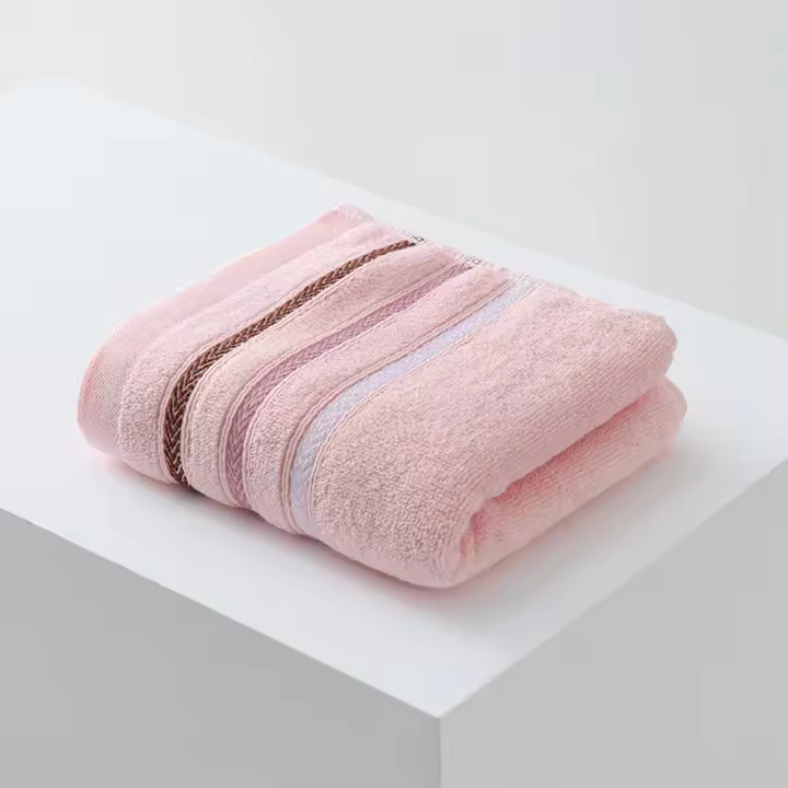 Toalla de algodón puro, suave, gruesa, absorbente, unisex, popular, de algodón puro. - 1