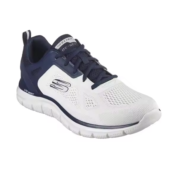 Zapatillas Skechers Track Broader 232698OWNV para hombre - Blanco-Marino, Calzado Deportivo de Marca - 1