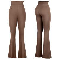 Pantalones De Yoga Para Mujer Con Cintura Alta Y Pierna Flare Cross over Leggings De Piso Ancho Para Gimnasio Y Ropa Casual - details 9
