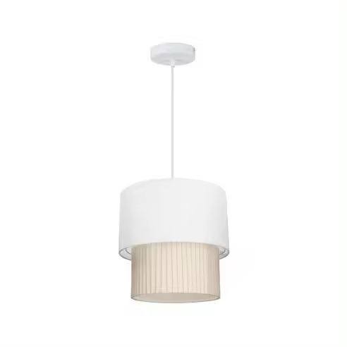 Gsc Evolution Lámpara de Techo Colgante Serie Batwe E27 Ø280mm Blanco - Iluminación Ajustable - 1