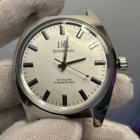 Reloj Mecánico Para Hombre Shanghai 36mm Diseño Bauhaus Dial Estéril Correa De Cuero Movimiento Manual Resistente Al Agua 3Bar - details 1
