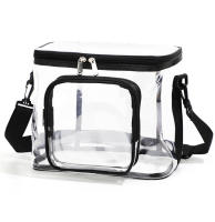 Bolsa de almacenamiento de gran capacidad, sencilla y elegante, bolsa de cosméticos, neceser, bolso de mensajero de hombro, bolsa de almuerzo transparente - details 16