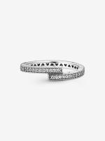 Pandora - Anillo superpuesto brilliant-Plata de Lei - details 1